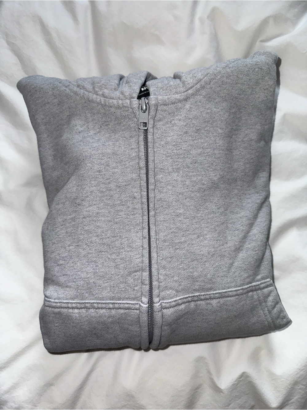 TNA GREY ZIP-UP HOODIE